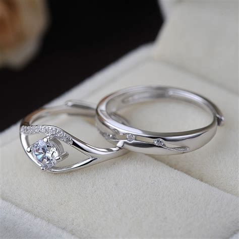 platinum promise rings for couples